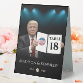 Plaque De Table Le président Trump 🇺 🇸 ✨ Mariage patriotique (In SItu (Mariage))