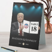 Plaque De Table Le président Trump 🇺 🇸 ✨ Mariage patriotique (En SItu (Tableau))