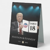 Plaque De Table Le président Trump 🇺 🇸 ✨ Mariage patriotique (Verso)