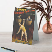 Plaque De Table Le Sandow Eugen Sandow Vaudeville Weightlifter (En SItu (Tableau))