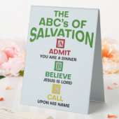 Plaque De Table Les ABC du salut (In SItu (Mariage))