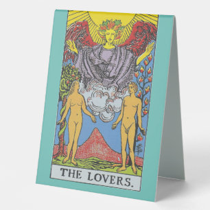 Plaque De Table Les Lovers Tarot Card Tarots Lecture