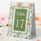 Plaque De Table Les Lys Tigre, verts, (In SItu (Mariage))