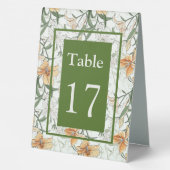 Plaque De Table Les Lys Tigre, verts, (Verso)