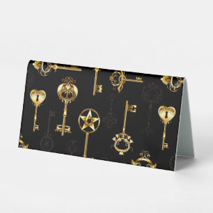 Plaque De Table Les Patters de Seamless avec Golden Keys
