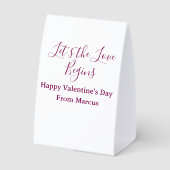 Plaque De Table lets the fun begins happy new year name year simpl (Verso)