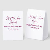 Plaque De Table lets the fun begins happy new year name year simpl (Recto/verso)