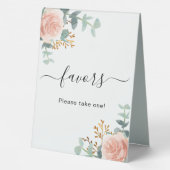 Plaque De Table L'eucalyptus rose vif favorise les fleurs (Verso)