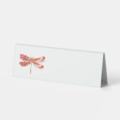 Plaque De Table libellule de fleurs avec sakura de bijoux (Verso)