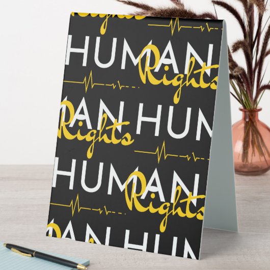 Plaque De Table Lifeline to Human Rights (En SItu (Tableau))