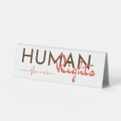 Plaque De Table Lifeline to Human Rights (Recto)