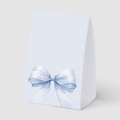Plaque De Table Light blue bow DIY write your own party (Verso)