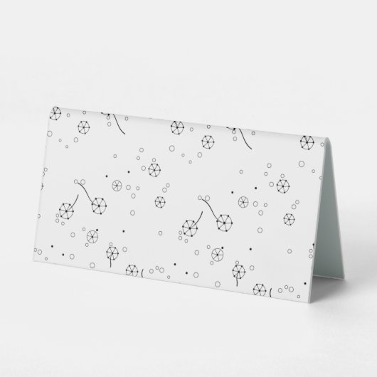 Plaque De Table Ligne Art, Poussière d'Étoiles (Recto)