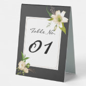Plaque De Table Lilies Mariage (Verso)