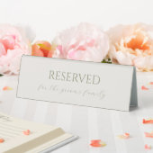 Plaque De Table  Linen Minimalist Reserved Sign Wedding Table Tent (In SItu (Mariage))