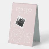 Plaque De Table Livre d'invités photo (Verso)