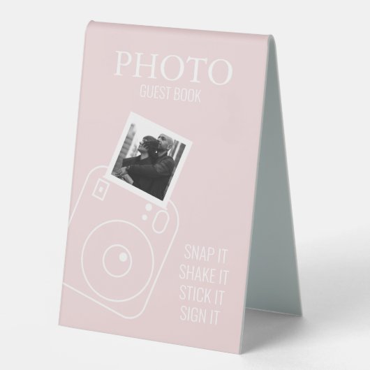 Plaque De Table Livre d'invités photo (Recto)