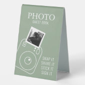 Plaque De Table Livre d'invités photo (Verso)