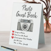 Plaque De Table Livre d'or du mariage Photo Guestbook (En SItu (Tableau))