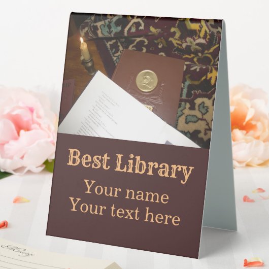 Plaque De Table Livres du dernier siècle (In SItu (Mariage))