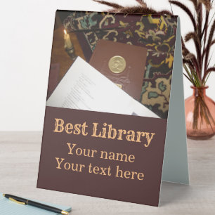 Plaque De Table Livres du dernier siècle