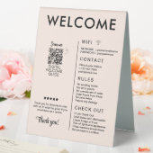 Plaque De Table Location de vacances moderne Accueil (In SItu (Mariage))