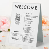 Plaque De Table Location de vacances moderne Accueil (In SItu (Mariage))