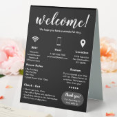 Plaque De Table Location de vacances moderne Accueil (In SItu (Mariage))