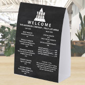 Plaque De Table Logo Chalkboard 5x7 Promotion Double Column List