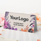 Plaque De Table Logo d'affaires personnalisé Restaurant Café Profe (In SItu (Mariage))