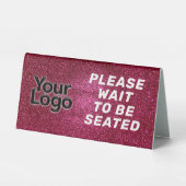 Plaque De Table Logo d'affaires personnalisé Restaurant Café Profe (Recto)