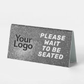 Plaque De Table Logo d'affaires personnalisé Restaurant Café Profe (Recto)