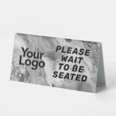 Plaque De Table Logo d'affaires personnalisé Restaurant Café Profe (Recto)