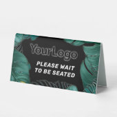 Plaque De Table Logo d'affaires personnalisé Restaurant Café Profe (Recto)