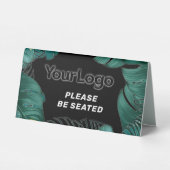 Plaque De Table Logo d'affaires personnalisé Restaurant Café Profe (Verso)