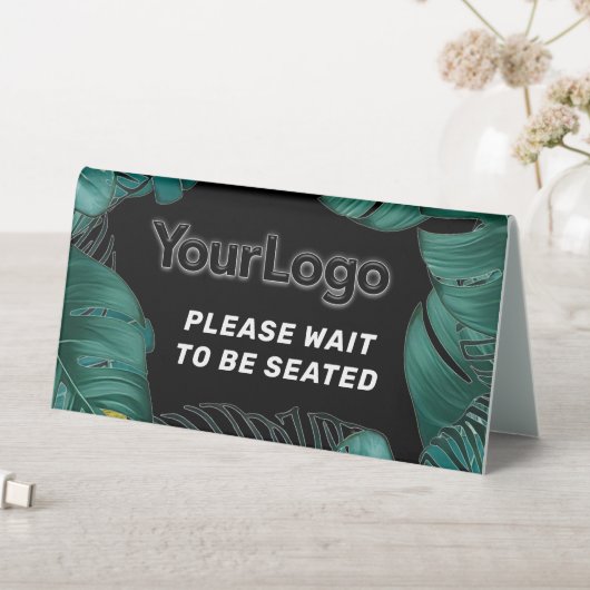 Plaque De Table Logo d'affaires personnalisé Restaurant Café Profe (En SItu (Tableau))