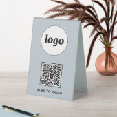 Plaque De Table Logo de code QR Analyse d'entreprise pour commande (En SItu (Tableau))