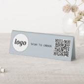 Plaque De Table Logo de code QR Analyse d'entreprise pour commande (En SItu (Tableau))