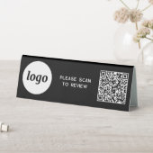 Plaque De Table Logo de code QR Analyse d'entreprise pour examiner (En SItu (Tableau))
