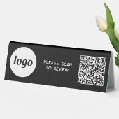 Plaque De Table Logo de code QR Analyse d'entreprise pour examiner