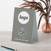 Plaque De Table Logo de code QR Analyse d'entreprise pour Menu Sag (En SItu (Tableau))