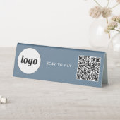 Plaque De Table Logo de code QR Analyse d'entreprise pour payer Du (En SItu (Tableau))