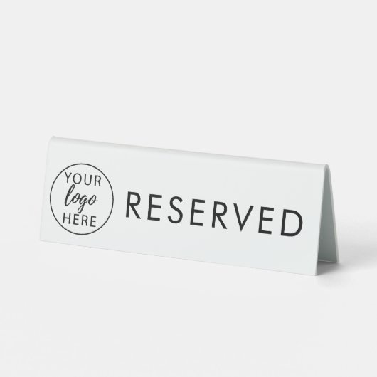 Plaque De Table Logo de l'entreprise Informations réservées sur me (Verso)