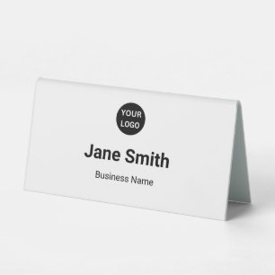 Plaque De Table Logo de l'entreprise Nom de l'employé Professionne