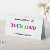 Plaque De Table Logo de l'entreprise personnalisée Texte Table d'a (En SItu (Tableau))