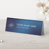 Plaque De Table logo de l'entreprise plaque de nom du bureau, nom  (En SItu (Tableau))