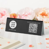 Plaque De Table Logo de société moderne Code QR simple Employés (In SItu (Mariage))