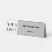 Plaque De Table Logo de YCCompany Nom de l'entreprise Table d'affa (Verso)