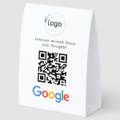 Plaque De Table Logo d'entreprise Analyse de site Web d'avis Googl (Arrière)