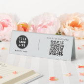 Plaque De Table Logo d'entreprise Code QR moderne personnalisé (In SItu (Mariage))